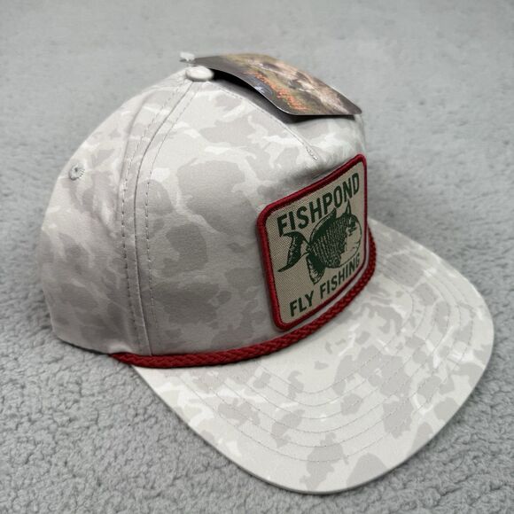 Fishpond Fly Fishing Hat Cap Snap Back Gray Flats Camo Trigger Rope Trucker NWT - Picture 3 of 12